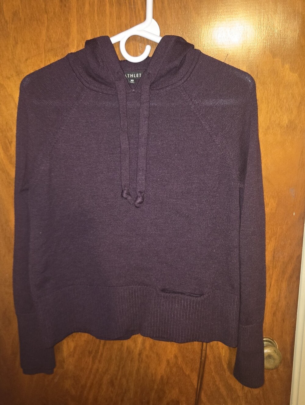 Athleta Women's Plum Hooded Crew Sweater